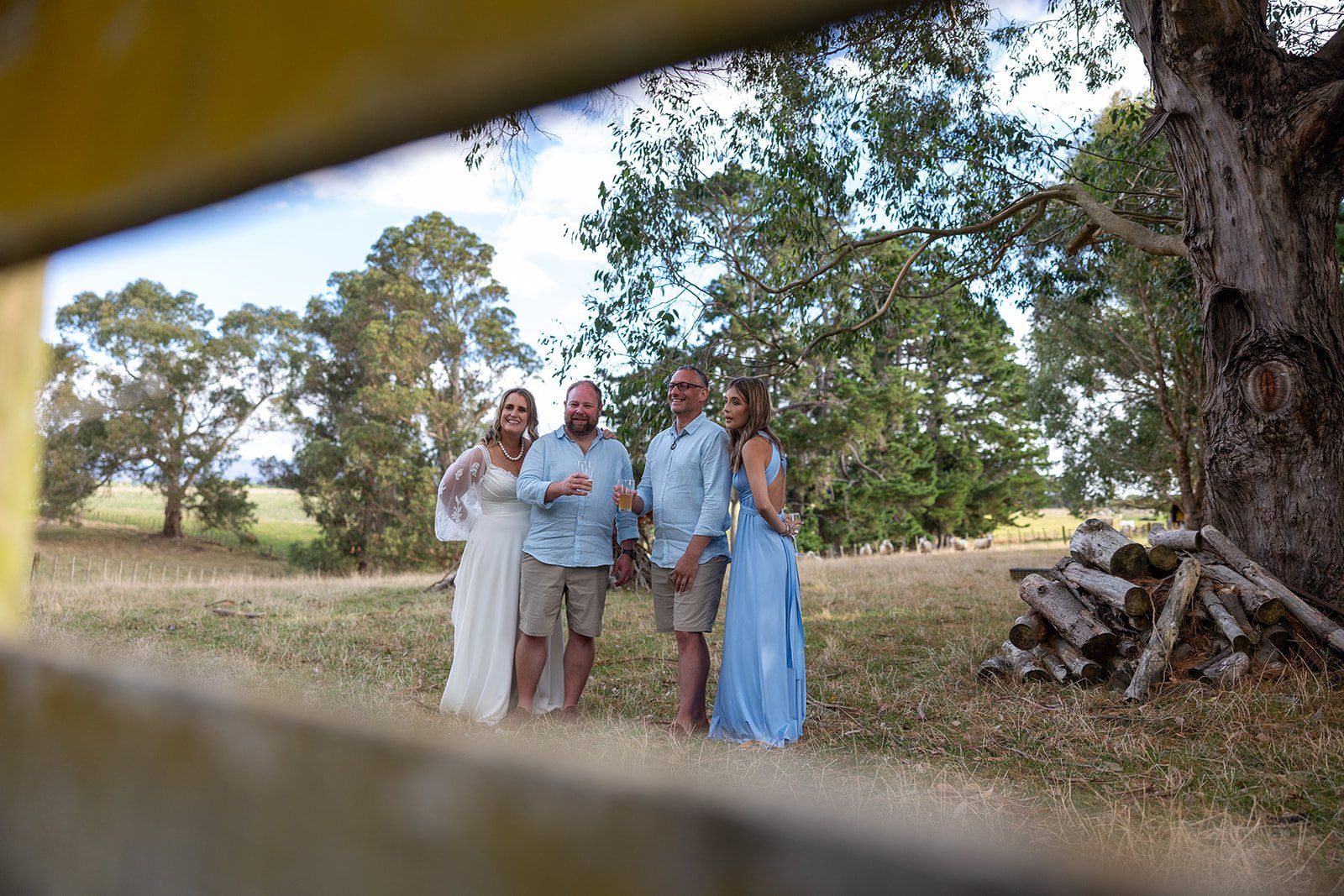 Wellington wedding ceremony at Botanic Gardens